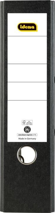 Productafbeelding Idena Map A4 zwart 8cm wolk marmer FSC mix (A4, 80 mm, 1 Stuk)
