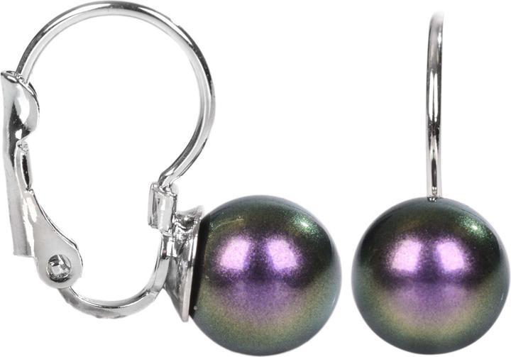 Immagine prodotto Levien Incantevoli orecchini con lembo di perla viola iridescente