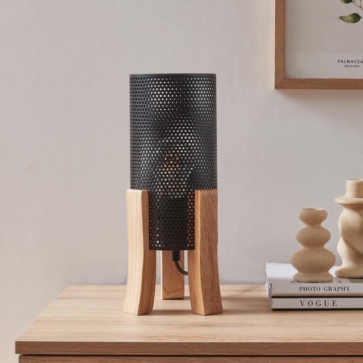 Image du produit Lux.Pro Tischleuchte Joelleldsvin 30x14x14 cm Schwarz (E27)