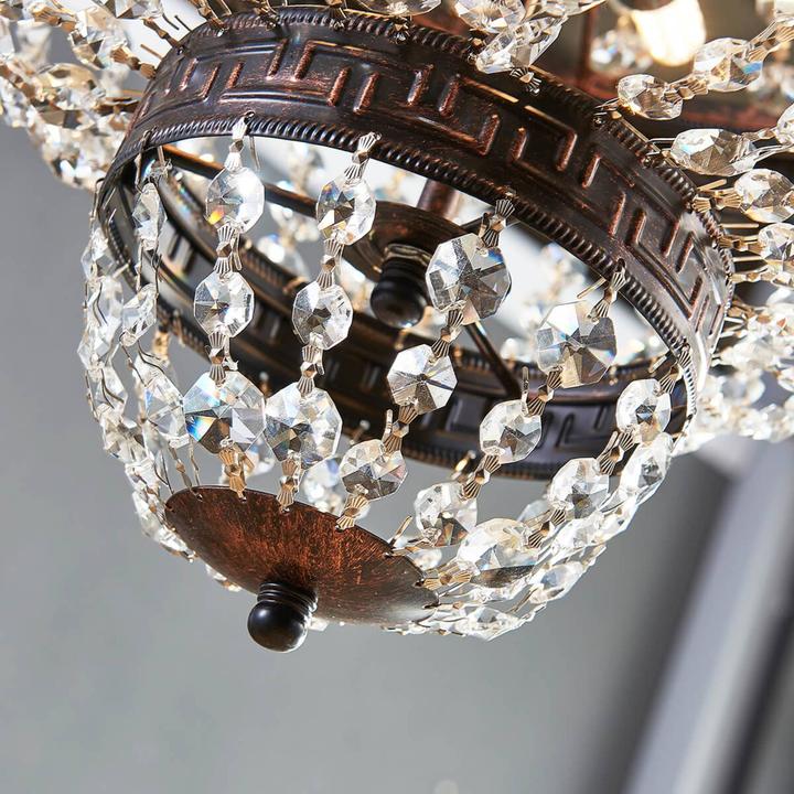 Immagine prodotto Lindby Lampadario Jorve Cristallo/Antique (35 cm)