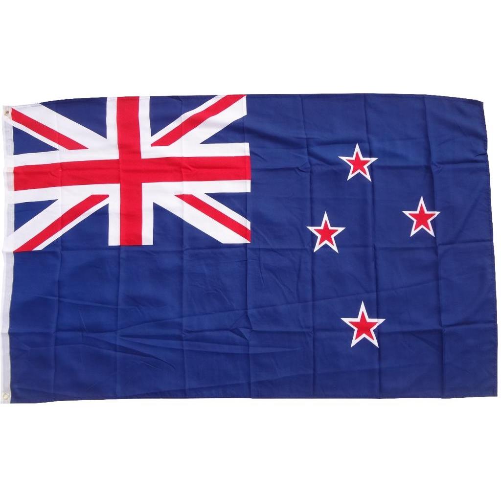 trends4cents, Fahne, XXL Flagge Neuseeland 250 x 150 cm Fahne mit 3 Ösen 100g/m² Stoffgewicht Hissflagge