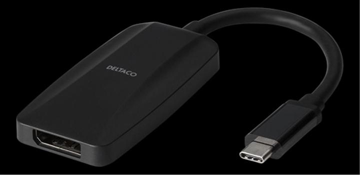 Produktbild Deltaco USB-C to DisplayPort adapter, 32.4 Gbit / s, 8K at 30Hz - Black (USB Typ-C, 180 cm)