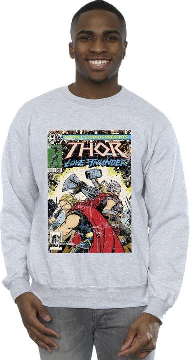 Image du produit - Sweat THOR LOVE AND THUNDER VINTAGE POSTER - Homme (XXL)