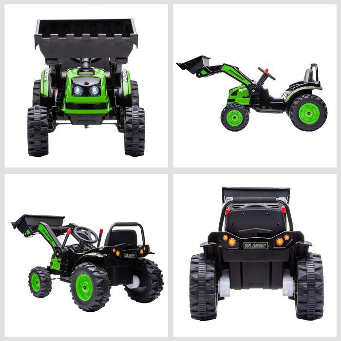 Image du produit Swisshandel24 Pelleteuse électrique pour enfants Pelleteuse à siège pour enfants Pelleteuse tout-terrain Tracteur
