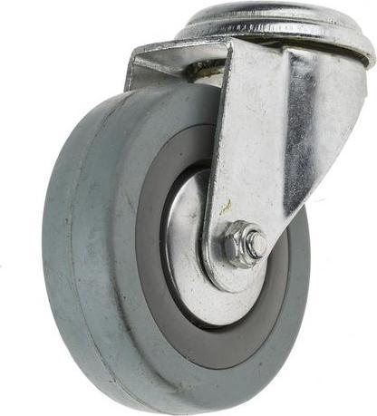 Produktbild RS PRO Swivel Castor, 75mm Grey Rubber Tyre