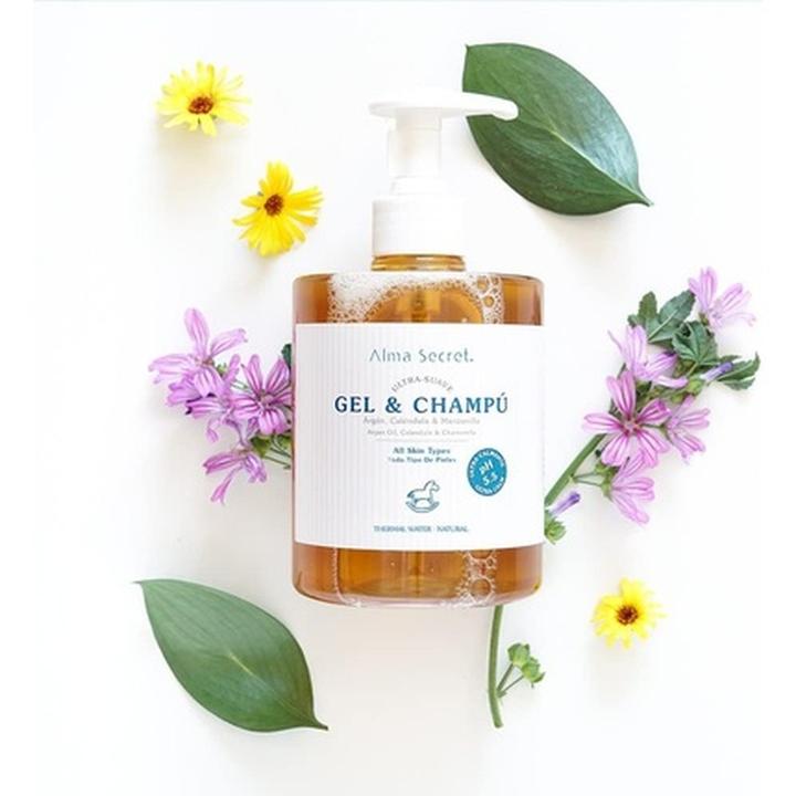 Actual product image Alma Secret GEL-CHAMPÚ suave con argán, caléndula & manzanilla 500 ml (Liquid shampoo, 500 ml)