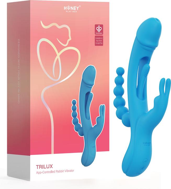 Image du produit Honey Play Box Trilux Rabbit Vibrator Blue
