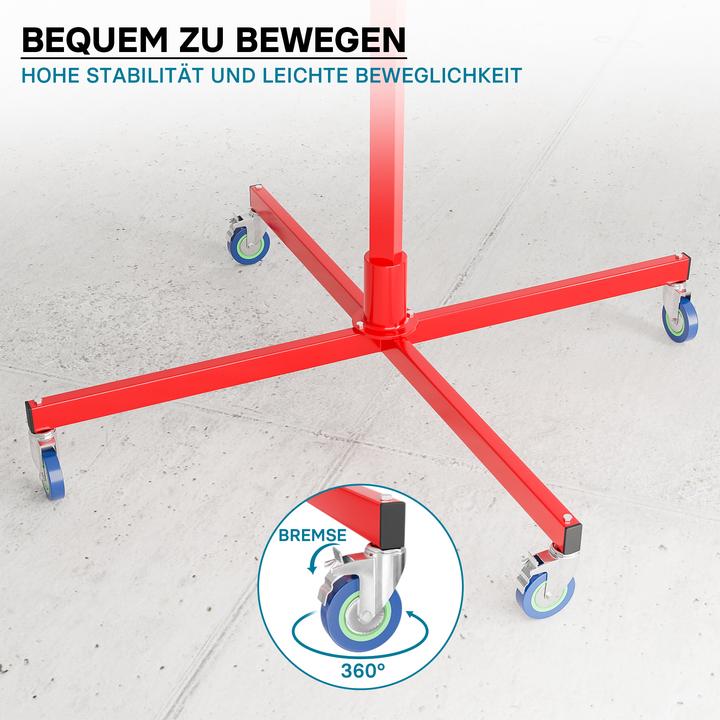 Produktbild Wiltec Plattenheber 50kg 190-330cm Montagehilfe Paneelheber Trockenbau Lift (50 kg)