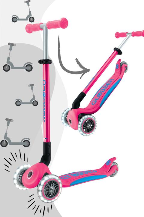 Actual product image Globber Mini Primo Foldable Plus s Fuchsia