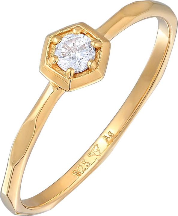 Image du produit Elli Bague en cristal, bague de fiançailles (52, Argent 925)