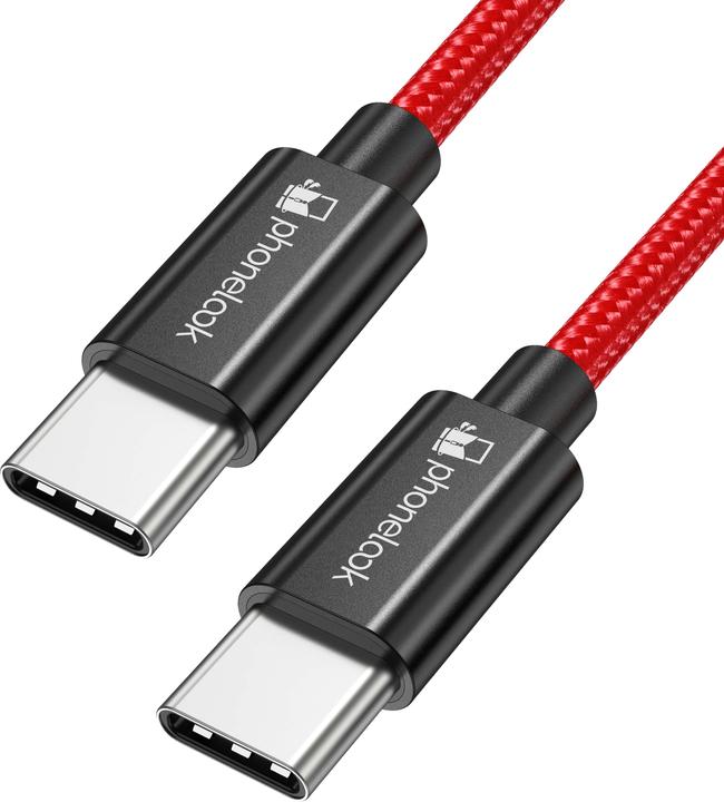 Image du produit PhoneLook Câble chargeur (50cm) USB-C vers USB-C Nylon (0.50 m)