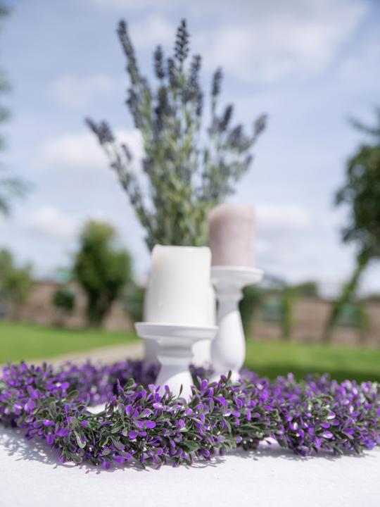 Actual product image Europalms Lavender garland, artificial, pink, 180cm (180 cm)