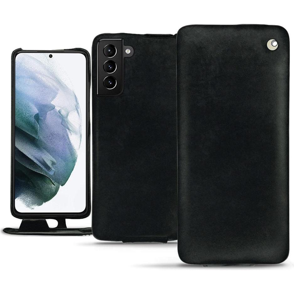 Noreve Lederschutzhülle vertikal (Samsung Galaxy S21+), Smartphone Hülle, Schwarz