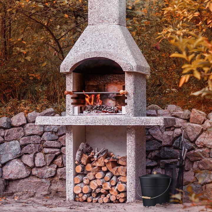 Immagine prodotto Relaxdays Secchio per la cenere (35,5 x 33 x 32 cm)