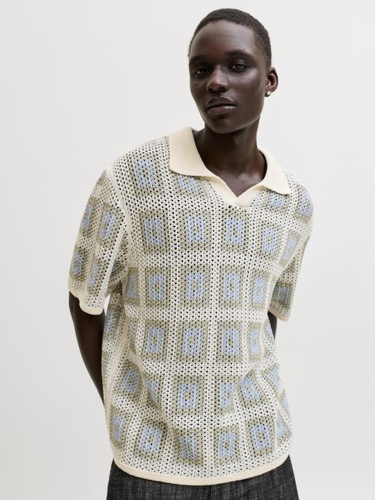 Produktbild Jack & Jones Joraiden Knit Split Neck Polo Styd Ss26 (L)