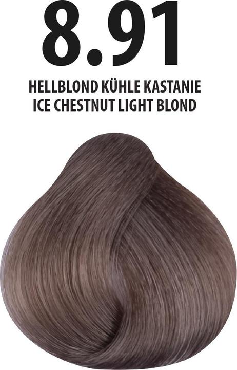 Image du produit FemMas 8.91) Couleur de cheveux blond clair Cool Chestnut 100ml (8.91 Blond clair Châtaigne Frais)
