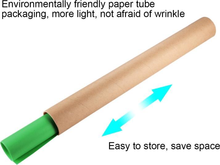 Actual product image Puluz Photography Background PVC Paper Kits for Studio Tent Box, Size: 121cm x 58cm (Green) (58 cm)