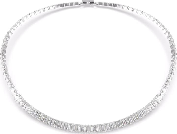 Immagine prodotto Swarovski Matrix Halskette Baguette Schliff Weiss Rhodiniert (Metallo Swarovski)