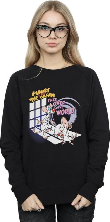 Immagine prodotto Universal Textiles Felpa Donna/Ladies Pinky And The Brain Take Over The World (L)