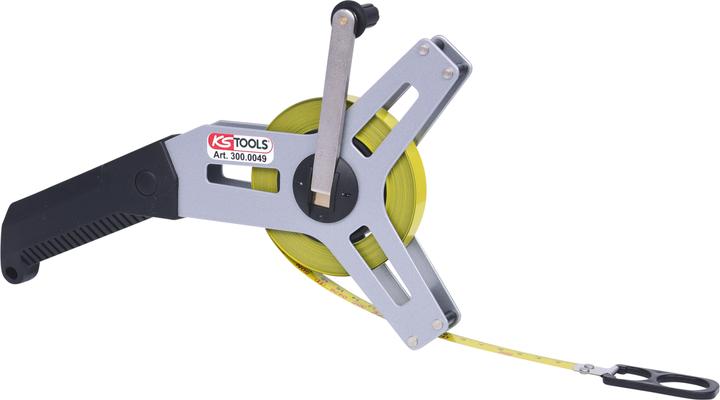 Actual product image KS Tools Frame tape measure with yellow steel tape (20 m)