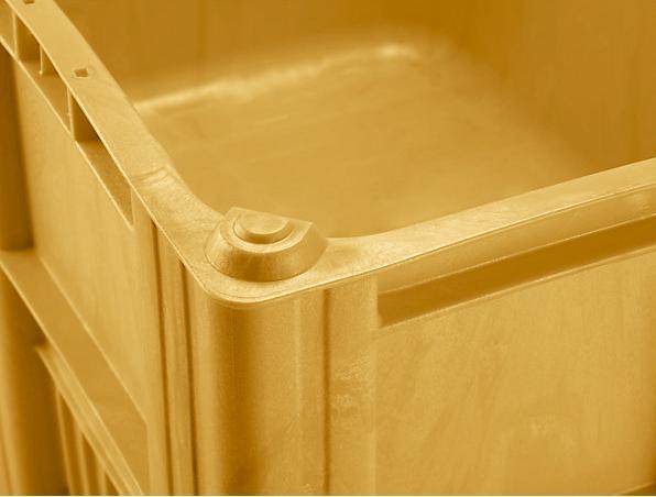 Image du produit Craemer Caisse-palette, capacité 470 l, jaune.