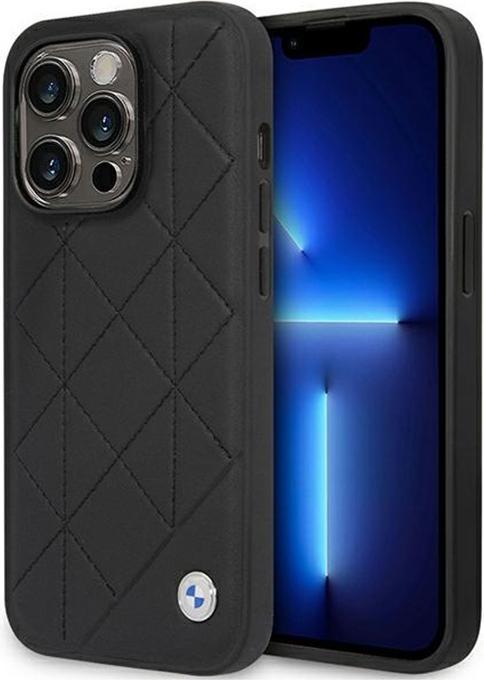 Produktbild BMW Etui BMHCP14L22RQDK iPhone 14 Pro 6,1" czarny/black Leather Quilted (Apple iPhone 14 Pro)