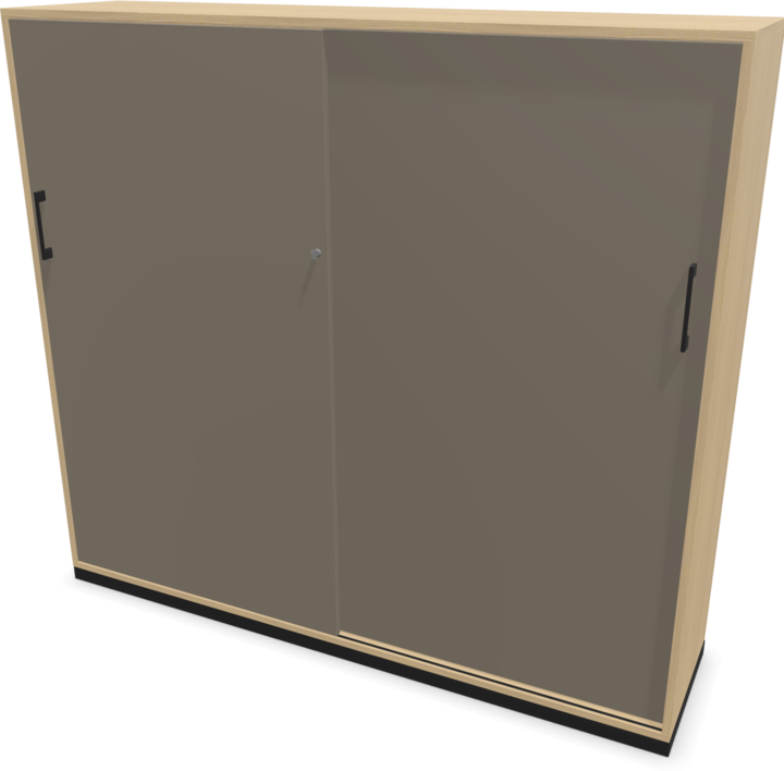 Décor en chêne blanchi, Gris cubanite, Noir