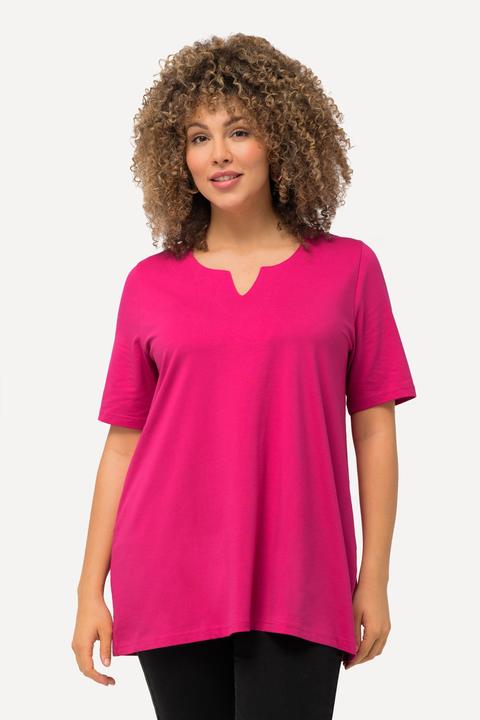 Produktbild Ulla Popken T-Shirt, A-Linie, Carré-Ausschnitt, Halbarm (54)
