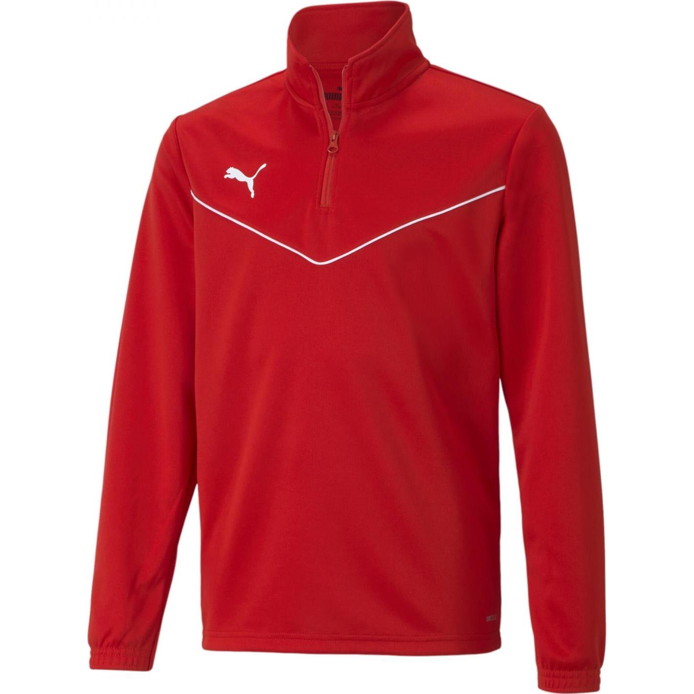 Puma, Jungen, Pullover, teamRISE 1/4 Zip Top Jr-657395, Blau, (128)