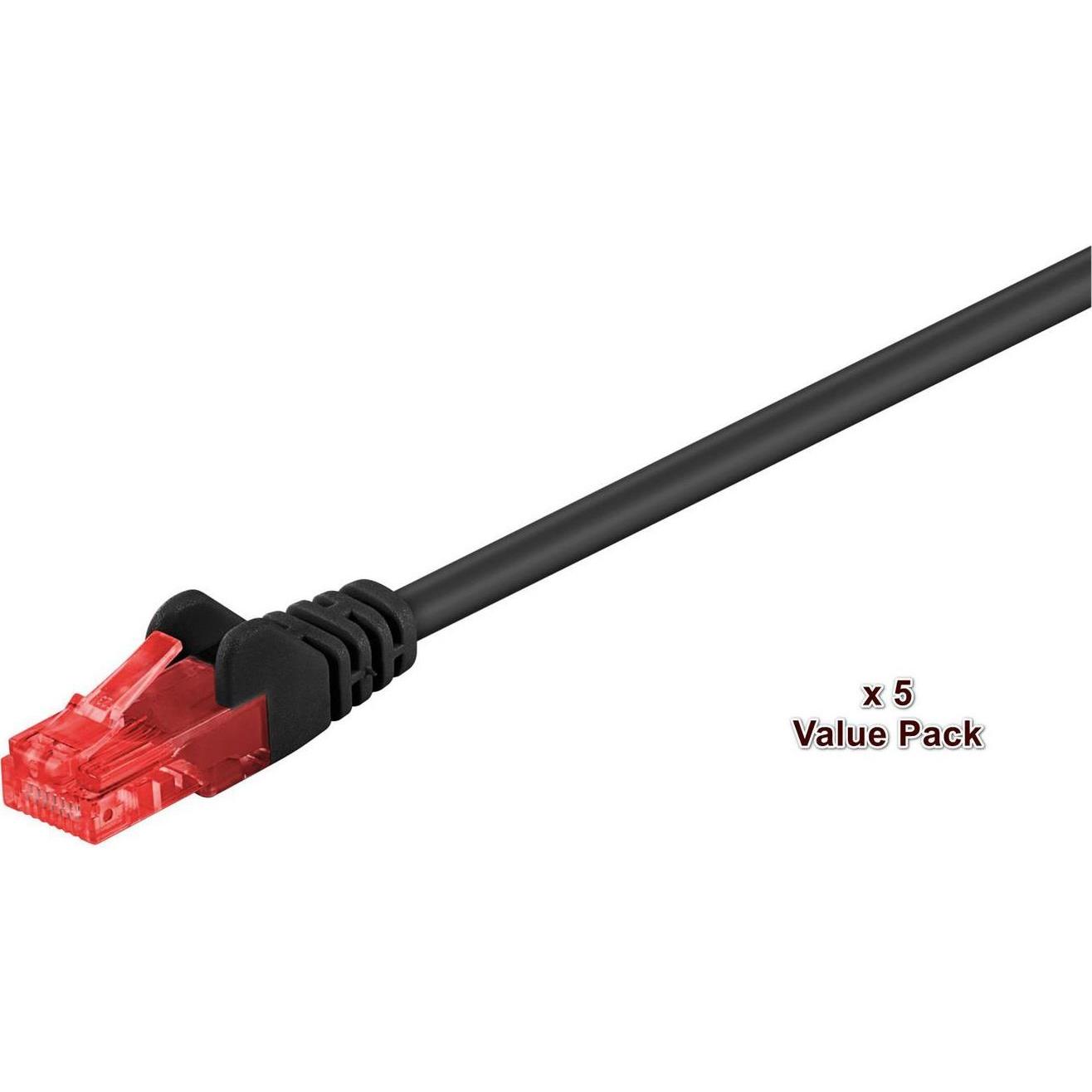 MicroConnect V-UTP615SVP 15m Cat6 U/UTP (UTP) Schwarz Netzwerkkabel (U/UTP, CAT6, 15 m), Netzwerkkabel