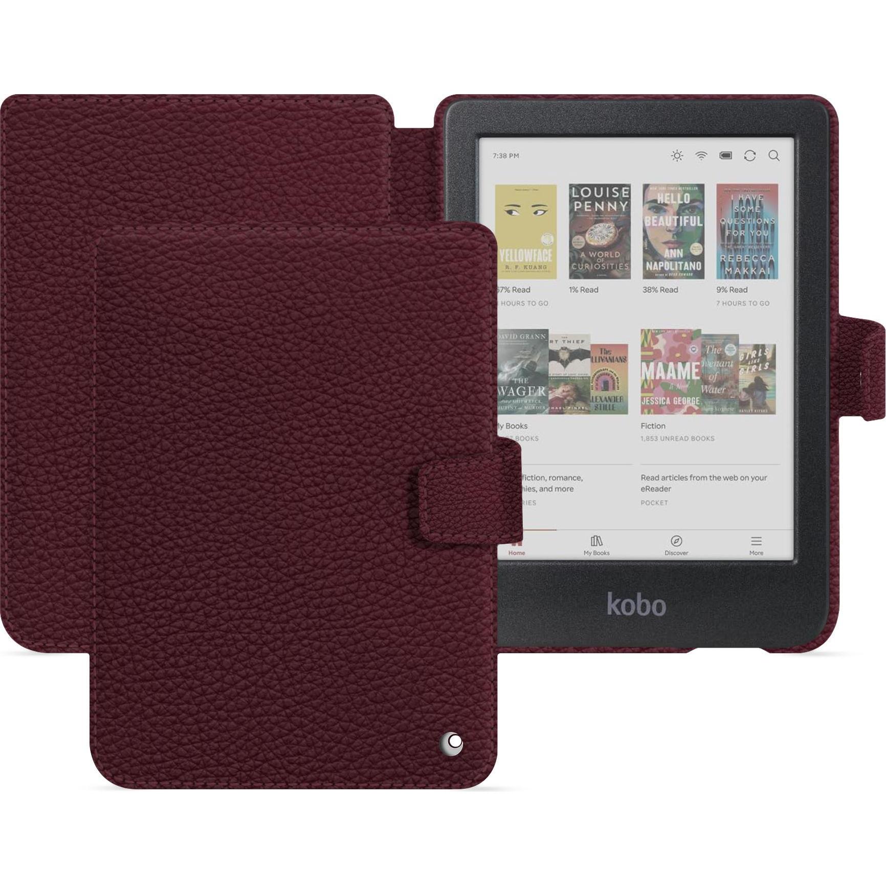 Noreve Lederschutzhülle Kobo Clara 2E, eReader Zubehör, Violett