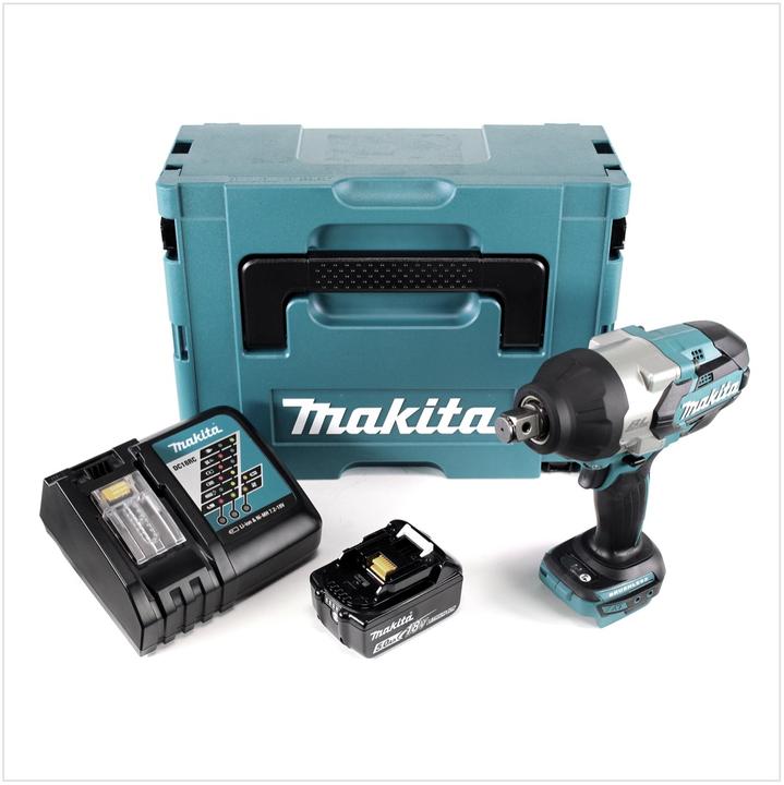 Produktbild Makita DTW 1001 RT1J Akku Schlagschrauber 18V 3/4" 1050Nm Brushless + 1x Akku 5,0Ah + Ladegerät + Ma (Akkubetrieb)