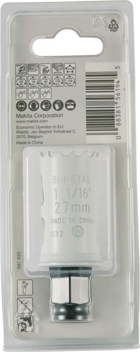 Actual product image Makita EZYCHANGE BIM hole saw E-03707 (27 mm)