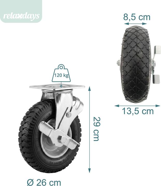 Produktbild Relaxdays Lenkrolle