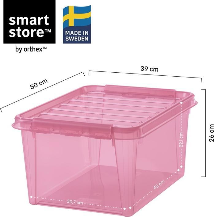 Actual product image Smartstore Storage box COLOUR 31, 32 litres, pink (50 x 39 x 26 cm, 32 l)