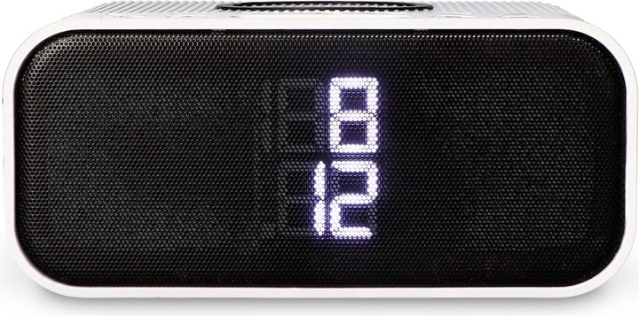 Actual product image KSIX Wuad Alarm Clock Wireless Charger 10w Bluetooth Speaker Fm Radio