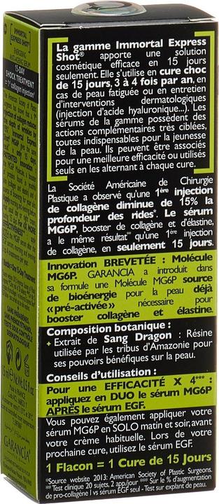Image du produit Garancia Immortal Expr Shot Mg6P (15 ml)