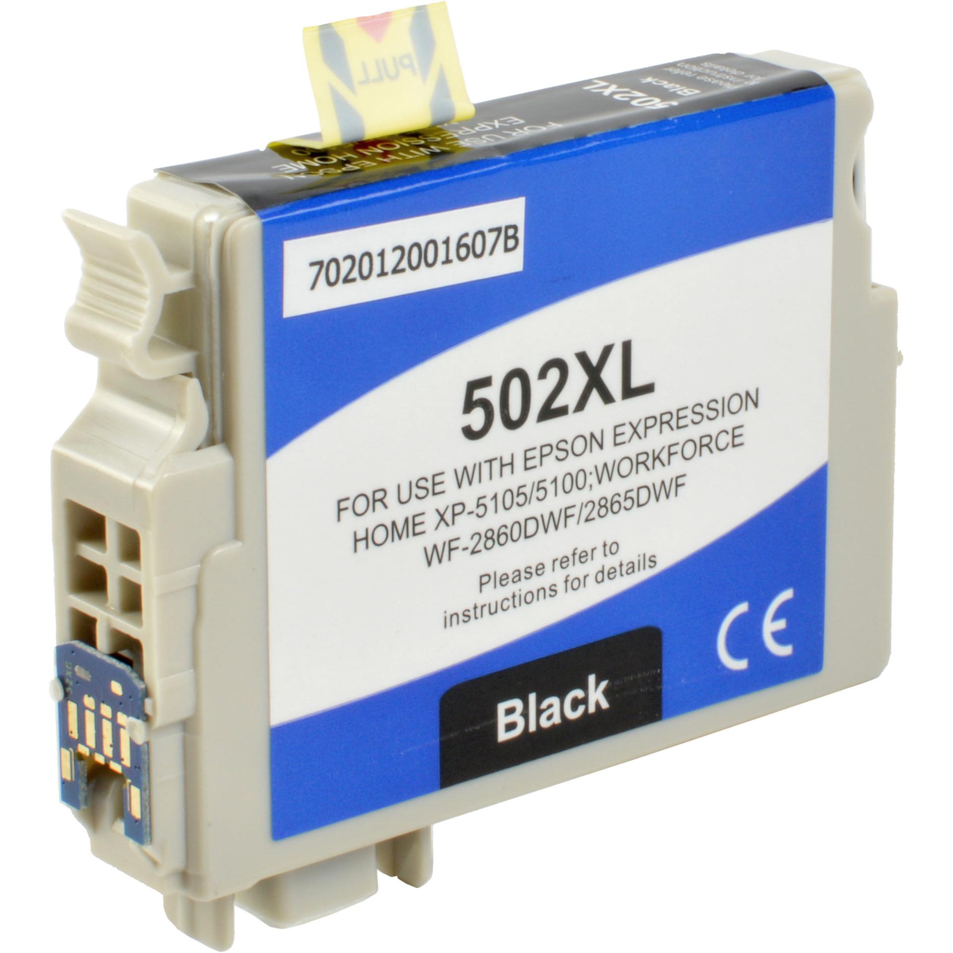Ampertec, Druckerpatrone, Tinte ersetzt Epson C13T02W14010 502XL black (BK)