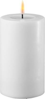 Image du produit Deluxe Homeart Bougie ronde LED - Blanc 7,5 x 12,5 cm (1 x)