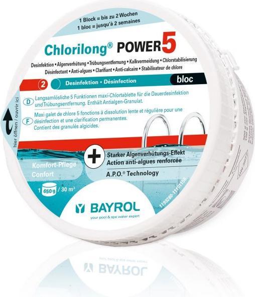 Immagine prodotto Bayrol Clorilong POWER 5 Bloc mini 0,34kg UN3077 (340 g, 340 ml)