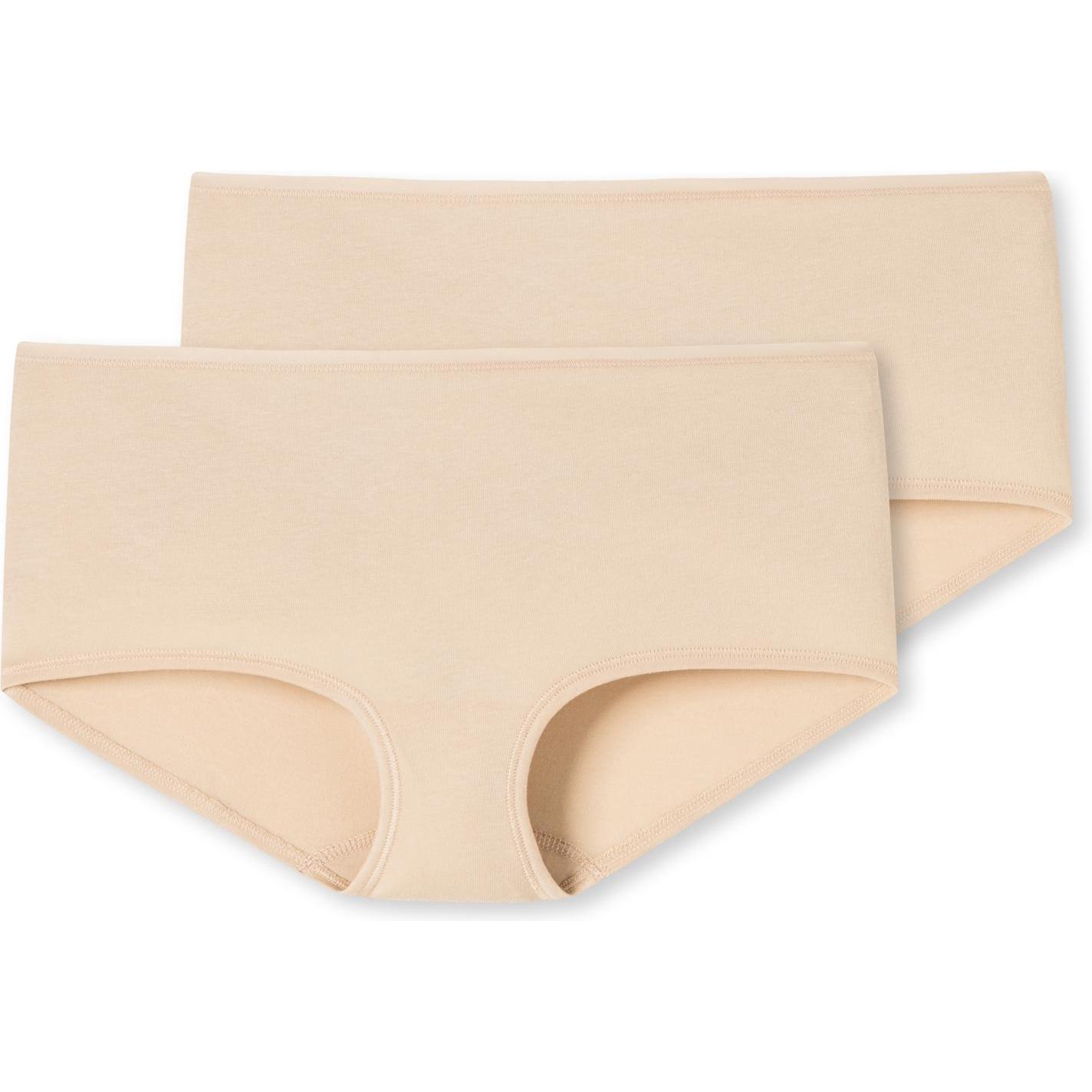 Schiesser, Damen, Unterhosen, Panty Casual Bequem sitzend, Beige, (46, 2er Pack)