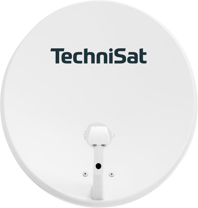 Produktbild TechniSat TECHNITENNE 60, lichtgrau inkl. Halter, Twin LNB, 2x10m Kabel (Parabolantenne, DVB-S / -S2)