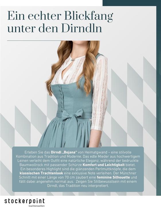 Image du produit Stockerpoint Dirndl Bojana, petrol, 36 (36)