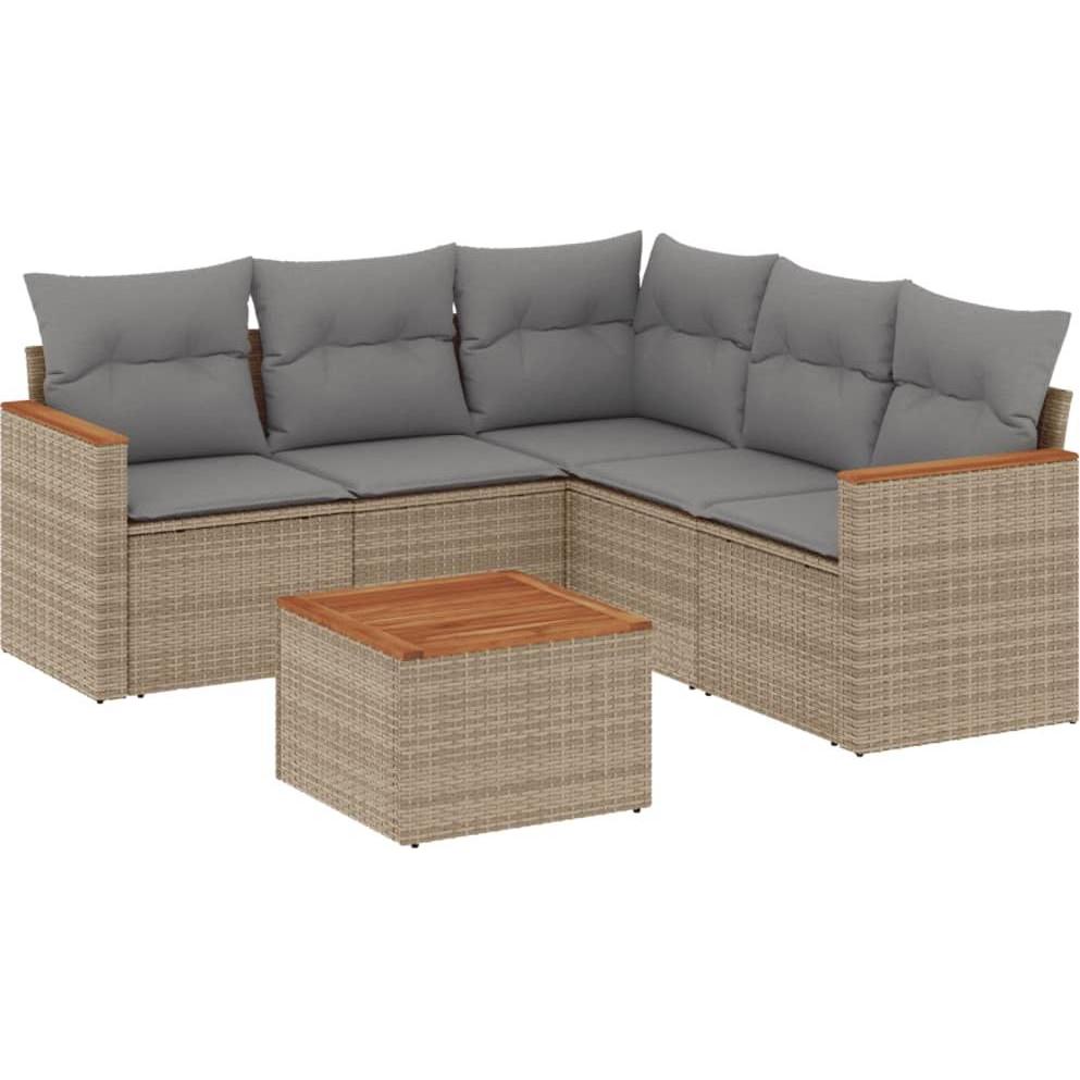 VidaXL, Gartenlounge, 10-tlg. Garten-Lounge-Set mit Kissen