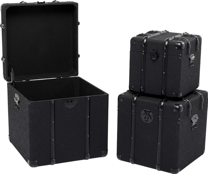 Produktbild Kare Design Truhe Voyage Schwarz (3/Set)