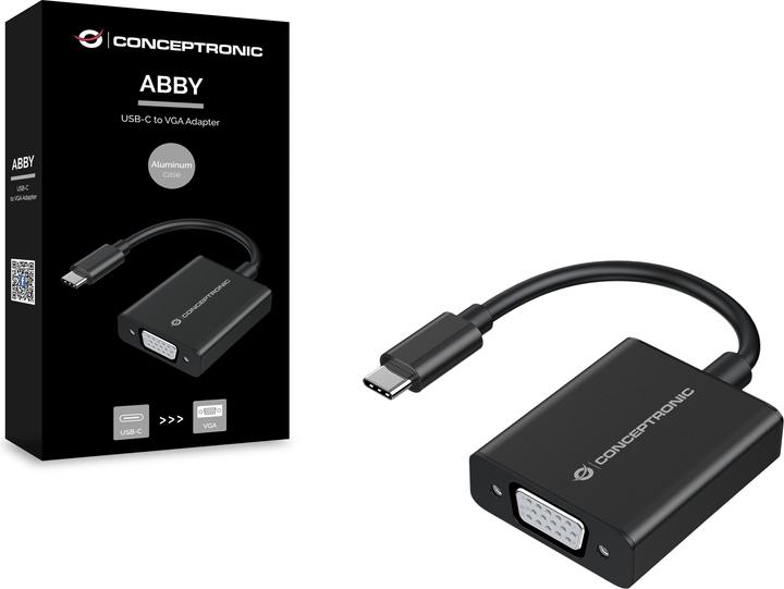 Actual product image Conceptronic Adapter VGA -> USB-C 1080P60Hz (USB-C, 10.80 cm)