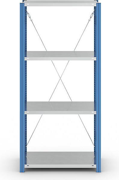 Actual product image eurokraft pro Shelf boltless shelf unit, blue / galvanised
