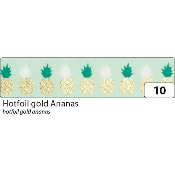 Magni Washi Tape 5 m x 15 mm gold Ananas