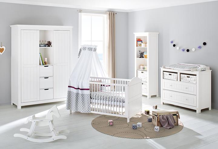 Produktbild Pinolino Nina breit (Babybett, Wickelkommode, Kinderkleiderschrank)