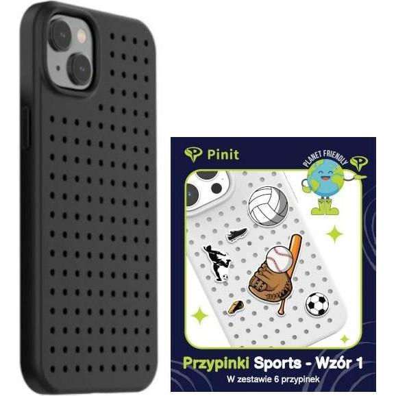 Pinifit Zestaw Etui Pinit Dynamic + Sports Pin iPhone 14 Plus 6.7" czarny/black wzór 1 (Apple iPhone 15 Plus, Apple iPho...